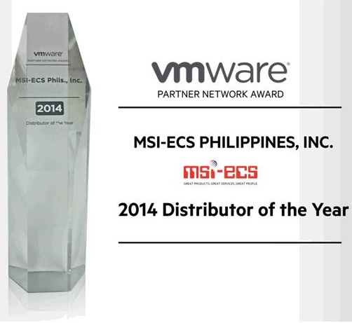 荣膺VMware“最佳年度分销商”大奖